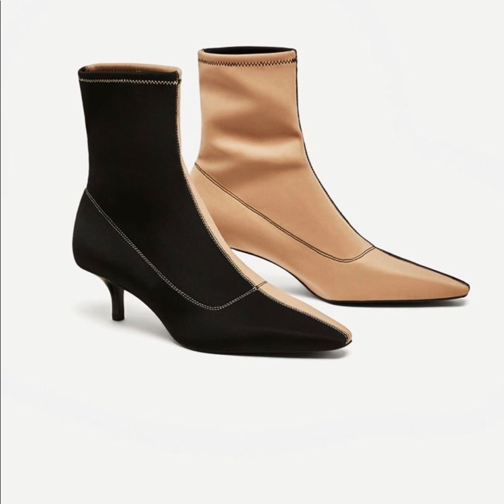 Zara Sock Ankle Booties